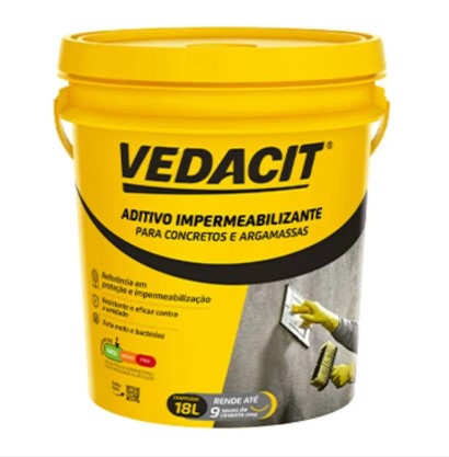 VEDACIT ADITIVO IMPERMEABILIZANTE 18LTS